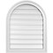 Ekena Millwork Round Top Surface Mount PVC Gable Vent: Functional, w/ 2"W x 1-1/2"P Brickmould Frame, 22"W x 28"H GVPRT22X2802SF - alternate 1